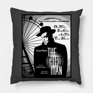 The Third Man Poster (V1) (Orson Welles) Pillow