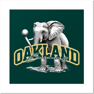 Oakland Athletics ELEPHANT Vintage MLB Crewneck Sweatshirt