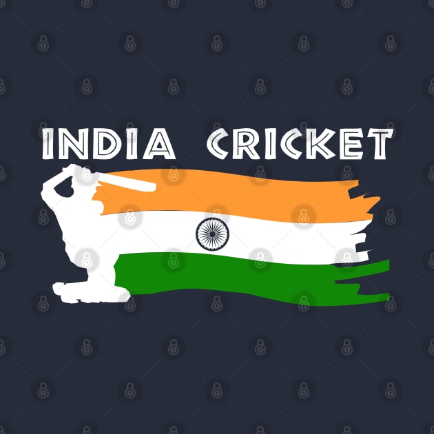 India Cricket With Indian Flag by BraaiNinja