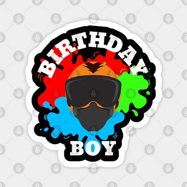 Birthday Boy Paintball Magnet by Orange-Juice