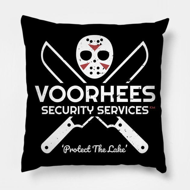 Voorhees Security Services Pillow by battledad