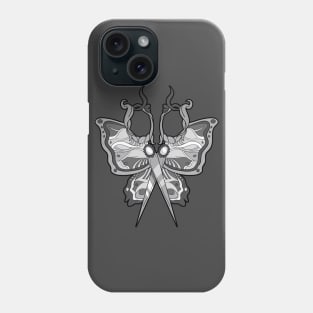 Butterfly Scissors Goth Girl Hairdresser Hustler Tattoo Art Phone Case