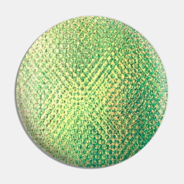 Iridescent Yellows Greens Pin by PSCSCo