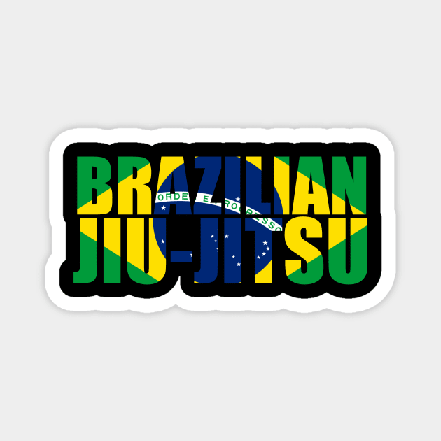 Brazilian Jiu Jitsu Flag Magnet by fromherotozero