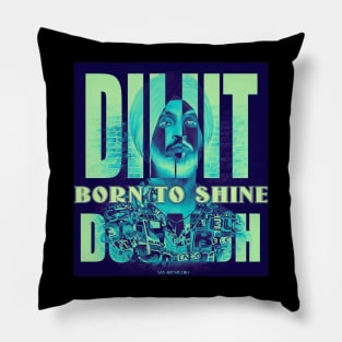 Diljit Dosanjh digital artwork Pillow