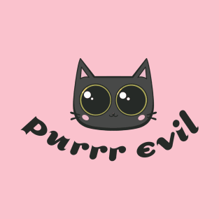 Purrr Evil Black Cat T-Shirt