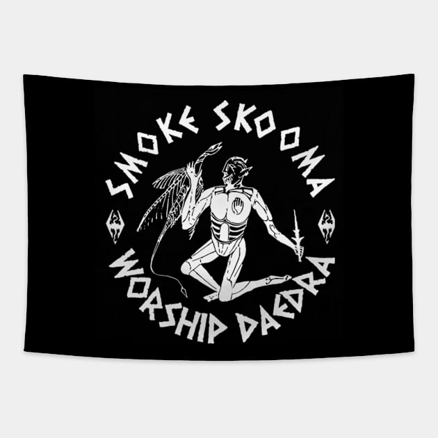 Smoke Skooma Worship Daedra Tapestry by jasper-cambridge