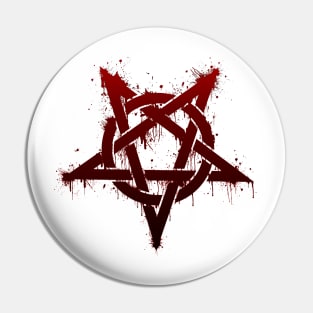 Pentagram Splatter Pin