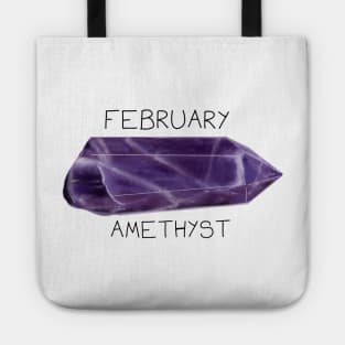 Amethyst Crystal February Birthstone Tote