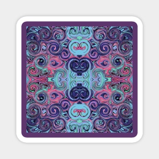 Psychedelic Swirls Magnet