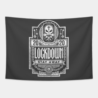 'Lockdown' Skull, Lock and Key Tapestry