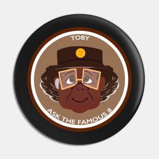 Toby Button - with text Pin