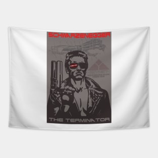 Terminator minimalist artworl Tapestry