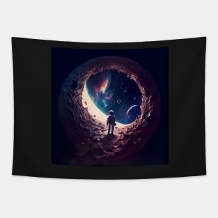 The moon walk Tapestry