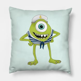 First Mate Mike: Mike Wazowski as Cruise Ship First Mate Pillow