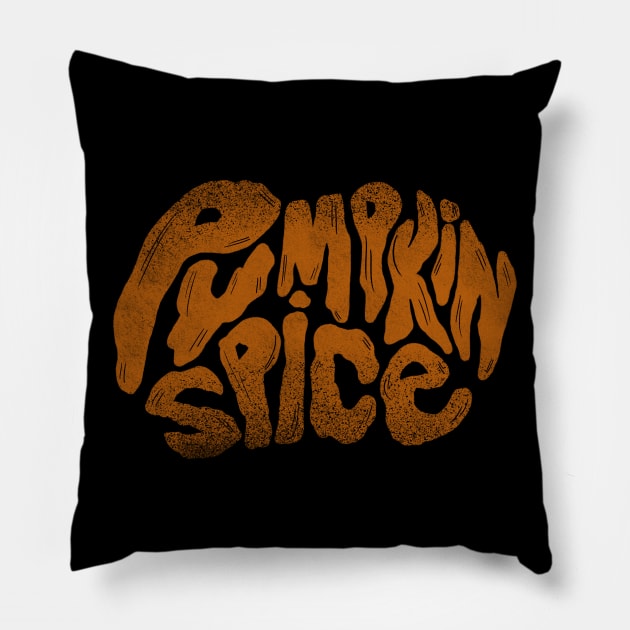 Pumpkin Spice and Everything Nice Pillow by Off The Hook Studio