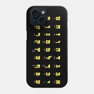 Hebrew Aleph Bet Fire Phone Case