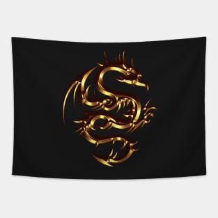 Golden Dragon Sticker and Magnet | Cherie's Art(c)2021 Tapestry