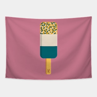 Green and gold fab ice lolly Tapestry