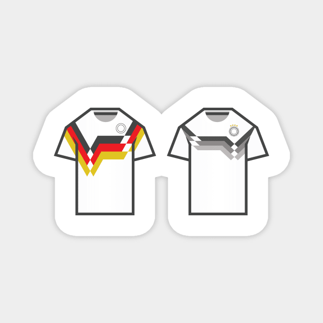 Germany World Cup Retro Games Console Pixel Jerseys 1990 2018 Magnet by Culture-Factory