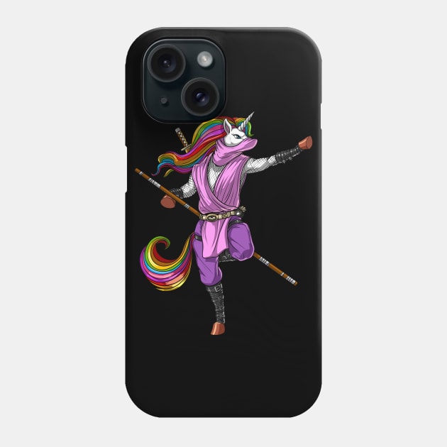 Unicorn Ninja Samurai Phone Case by underheaven