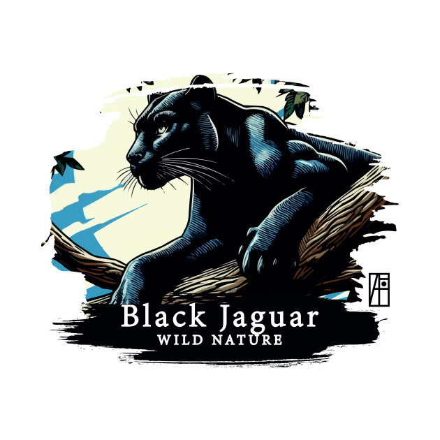 Black Jaguar - WILD NATURE - JAGUAR -4 by ArtProjectShop