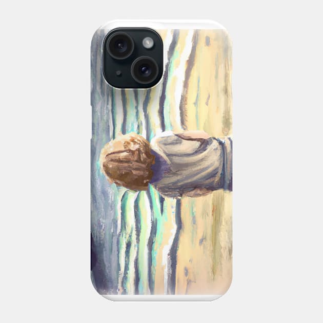 Little girl by the sea Phone Case by valsevent