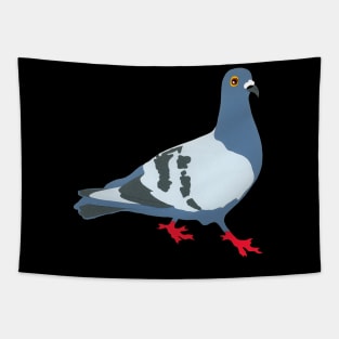 PIGEON – City Bird Hand Cut from Paper - Original Art Tapestry