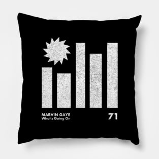 Marvin Gaye / Minimal Graphic Design Artwork Pillow