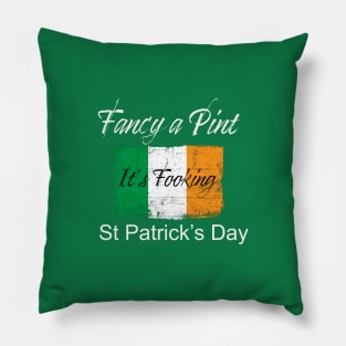 St Patricks Day 'Fancy a Pint' Pillow