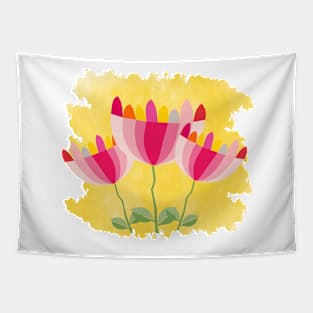 3 flowers in the world Tapestry