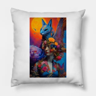 fantasy floral imagination #10 Pillow