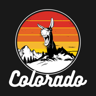Colorado Mountains with Donkey Vintage T-Shirt