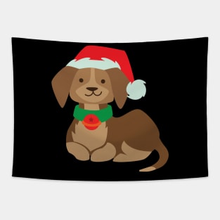 Christmas dog 04 Tapestry