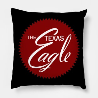 The Texas Eagle Streamliner Train Drumhead Pillow