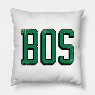 BOSton retro - White/Green Pillow