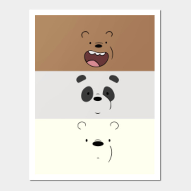  We Bare Bears Face  We  Bare  Bears  Posters and Art 