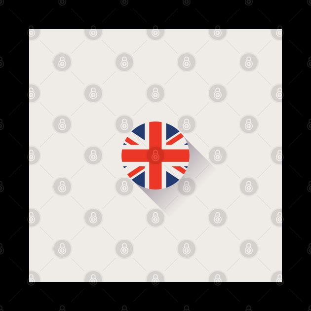 Minimal United Kingdom Flag by TheVintageChaosCo.