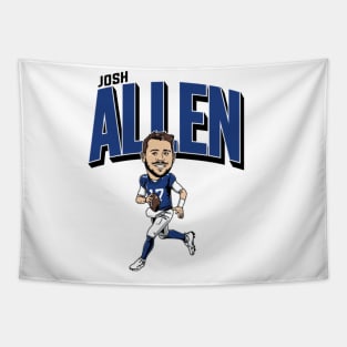 Josh Allen Caricature Tapestry