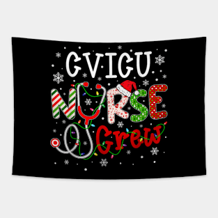 CVICU Christmas Nurse Crew Funny Nursing Christmas Tapestry