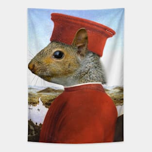 Portrait of a Squirrel as Federico da Montefeltro - Pet Gift Tapestry