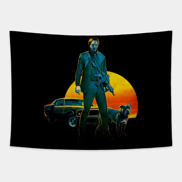 John Wick Tapestry by Badganks