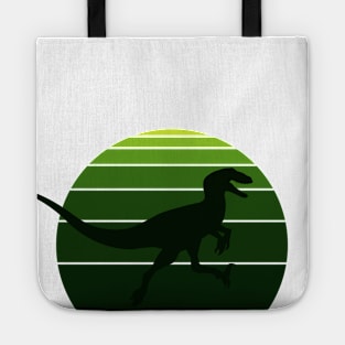 Raptor Retro 80's Design Green The Isle Tote