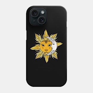 Astronomy Sun and Moon - Vintage Phone Case