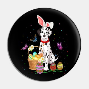 Easter Day Dalmatian Dog Pin