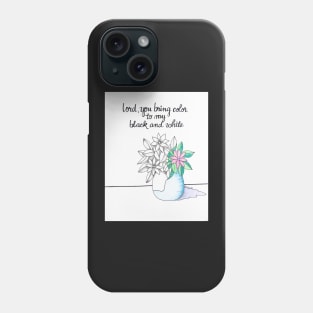 Color to Black & White Phone Case