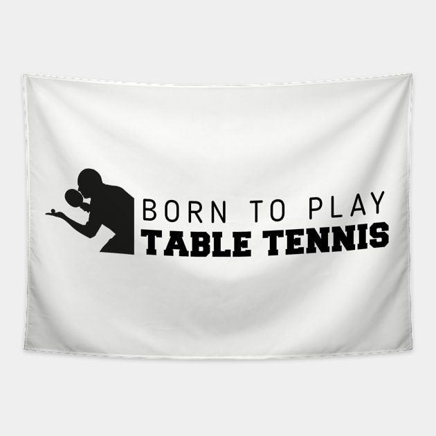 Born to Play Tennis Tapestry by nektarinchen