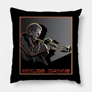 MILES DAVIS AMERICAN JAZZ MUSICIAN TRUMPETER Pillow