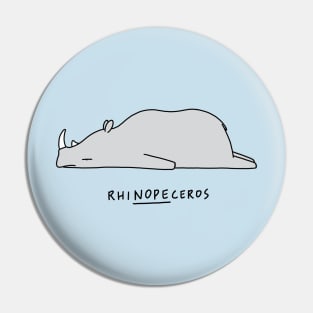 Moody Animals - Rhinoceros Pin