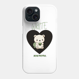 WHITE BEAR MATCHA Phone Case